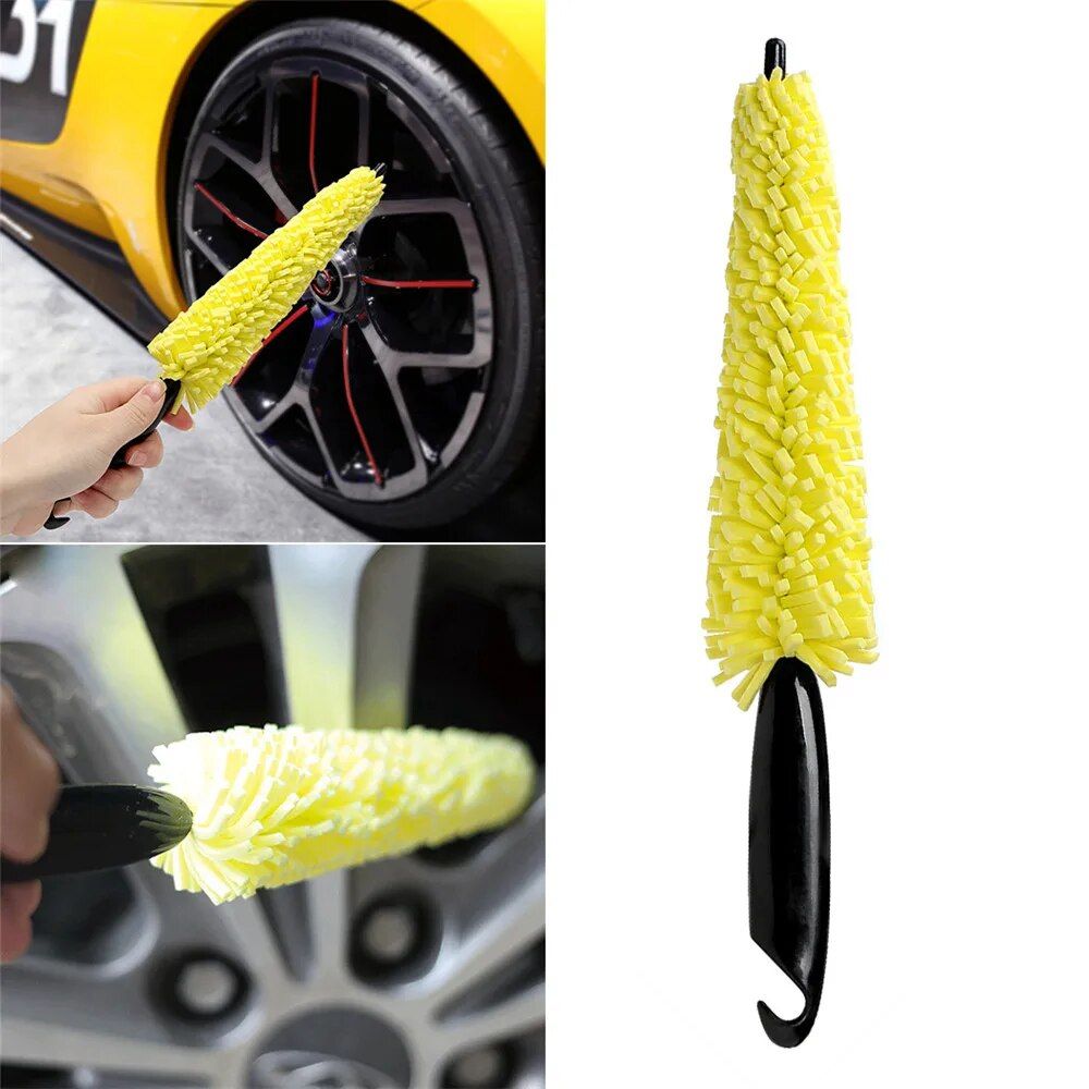 Compact Car Wheel Cleaner Brush