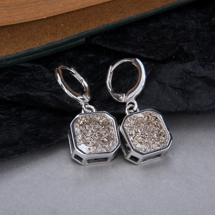 Women's Brown Sterling Silver Earrings