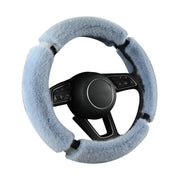 suede fur diamond steering wheel cover, view 11 - MRSLM