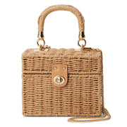 box straw beach bag, view 6 - MRSLM