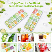 silicone ice cube tray with lid, view 5 - MRSLM