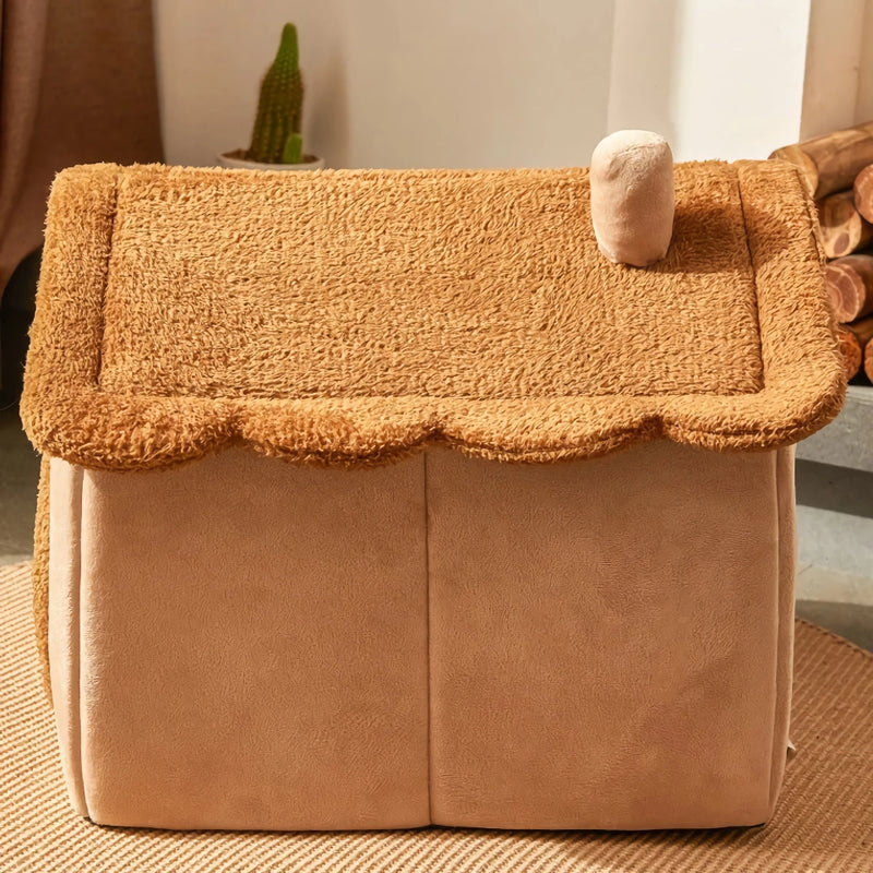 Foldable plush dog house, view 5 - MRSLM