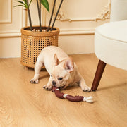 cotton rope vinyl sausage dog chew toy, view 4 - MRSLM