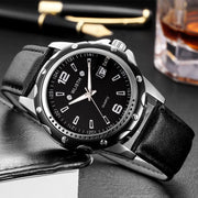 men's calendar business quartz watch, view 4 - MRSLM
