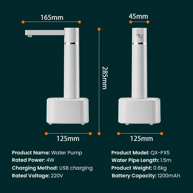 electric water bottle pump dispenser, view 8 - MRSLM