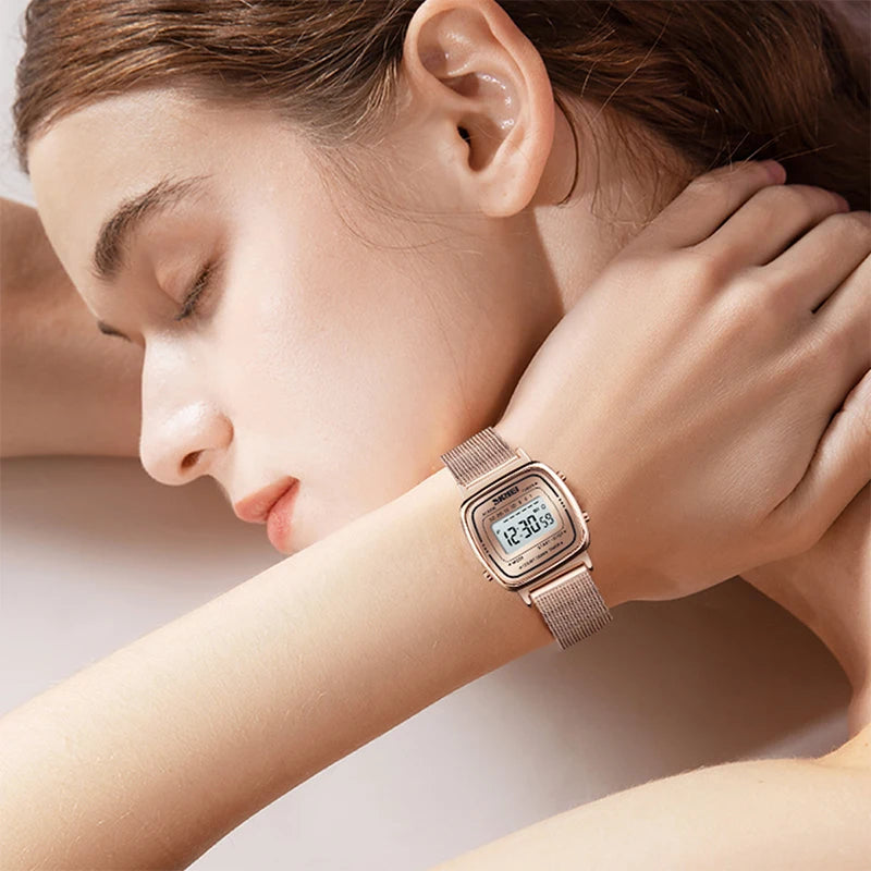luxury gold digital watch, view 11 - MRSLM