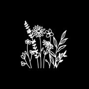 wildflower vinyl car stickers, view 7 - MRSLM