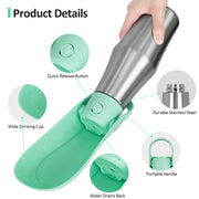 portable dog water bottle, view 4 - MRSLM
