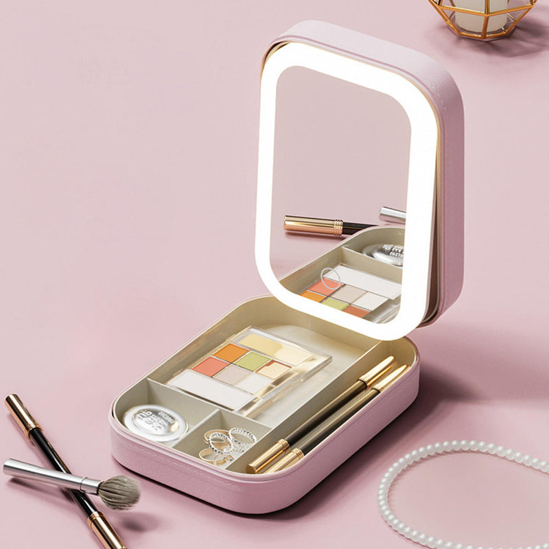 portable LED makeup mirror, view 4 - MRSLM
