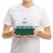 12-hole seed starter tray with cover, view 10 - MRSLM