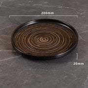 retro ceramic western style plate, view 3 - MRSLM
