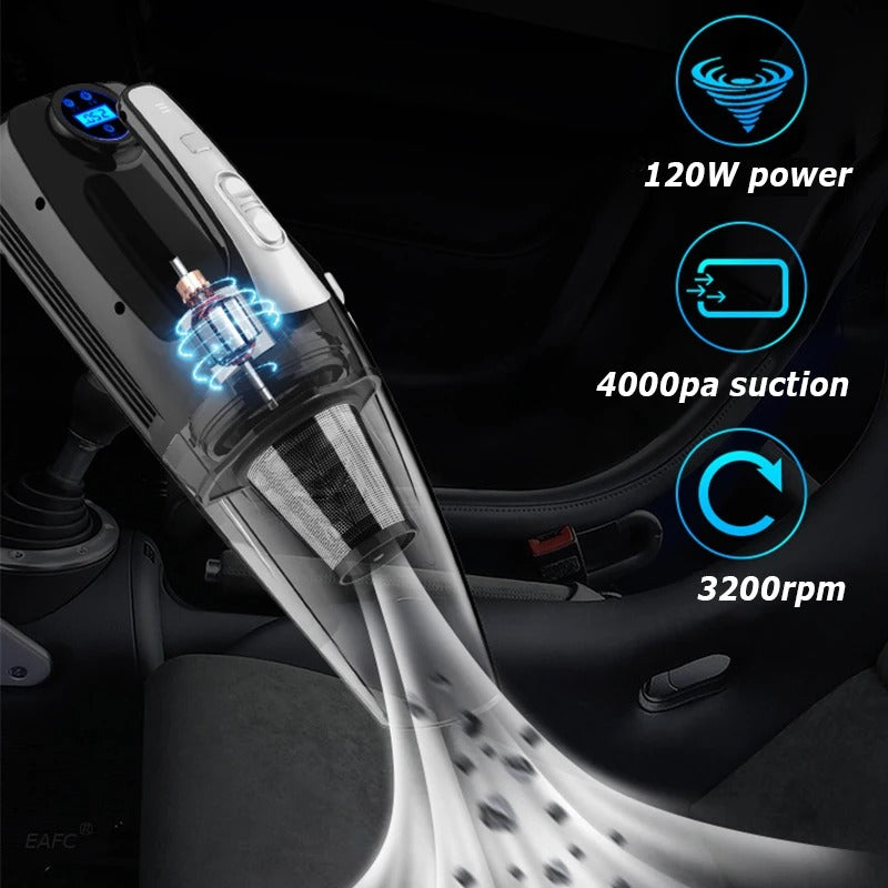 4-in-1 portable car vacuum and tire inflator, view 5 - MRSLM