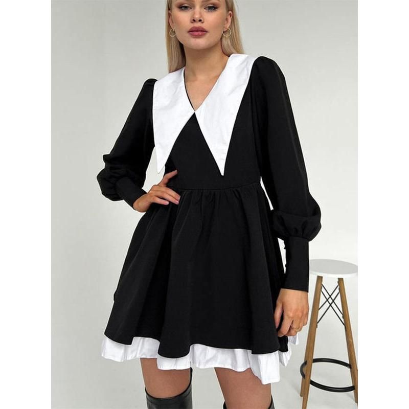Splice mini evening dress, view 2 - MRSLM