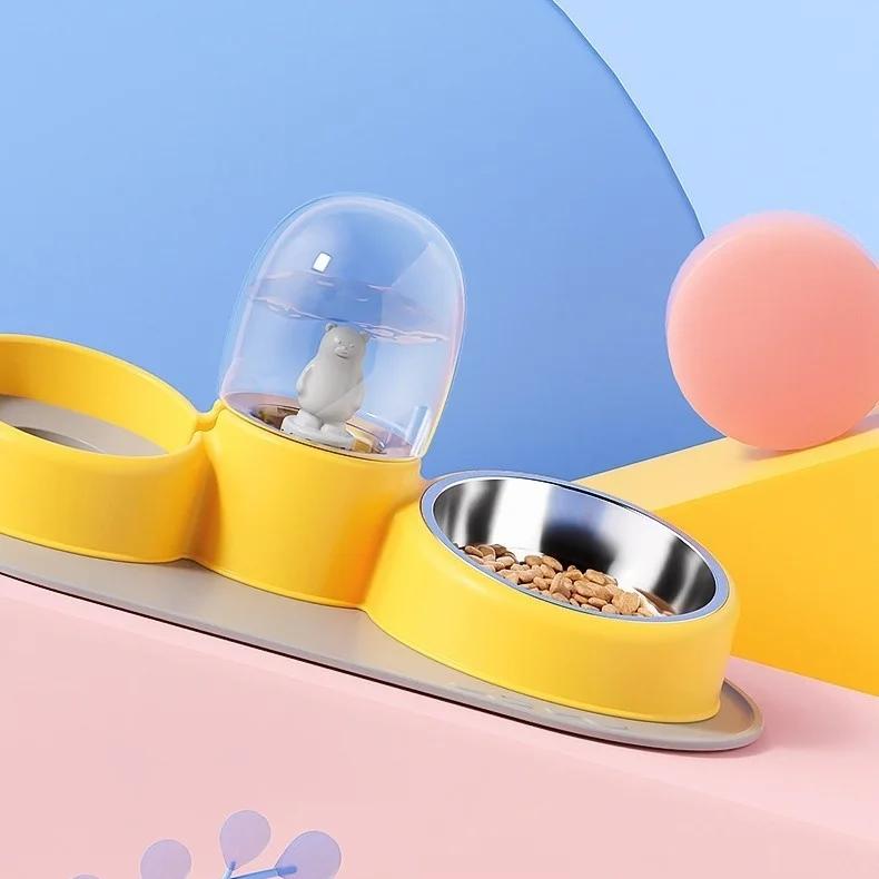 automatic double pet bowl, view 7 - MRSLM