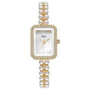 Women's shell pearl quartz watch, view 6 - MRSLM