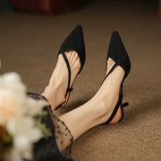 High heel leather sandals, view 23 - MRSLM