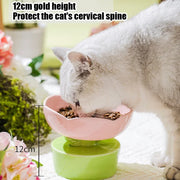 flower-shaped ceramic cat bowl, view 9 - MRSLM