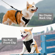 Reflective no-pull mesh nylon dog harness, view 5 - MRSLM