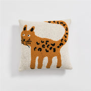 cute spot cat microfiber knitted cushion cover, view 4 - MRSLM