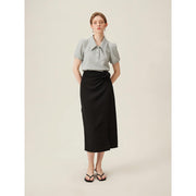 striped polo-neck puff sleeve tee, view 8 - MRSLM