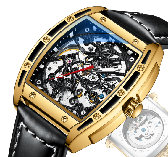 men's skeleton automatic mechanical watch, view 6 - MRSLM