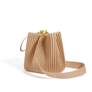 ruched bucket bag, view 18 - MRSLM