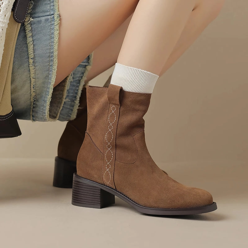 women's suede ankle boots - MRSLM