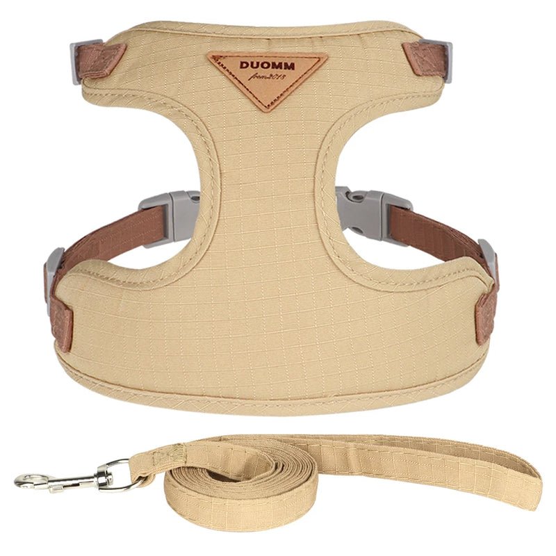 soft mesh cat and dog vest harness with leash, view 3 - MRSLM