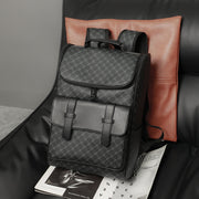 casual pu leather backpack, view 5 - MRSLM