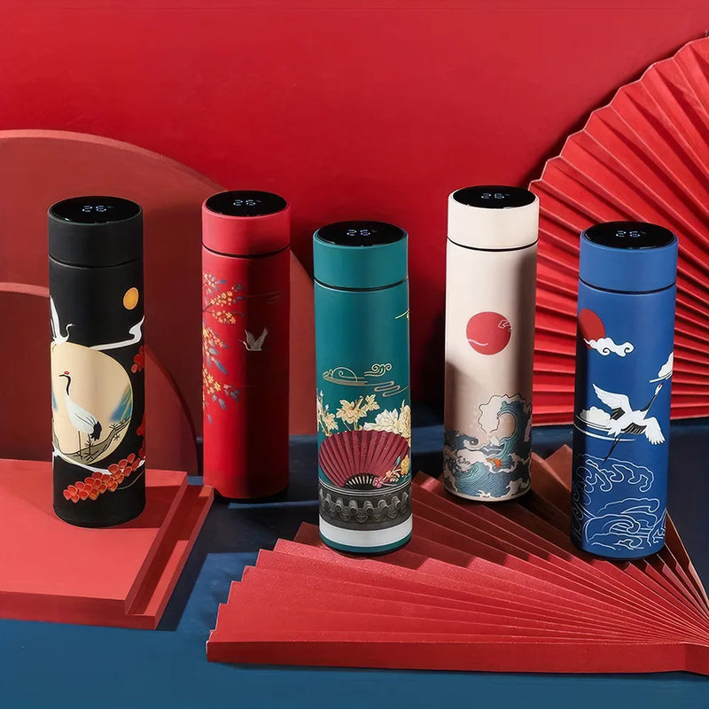 retro smart thermal water bottle, view 7 - MRSLM