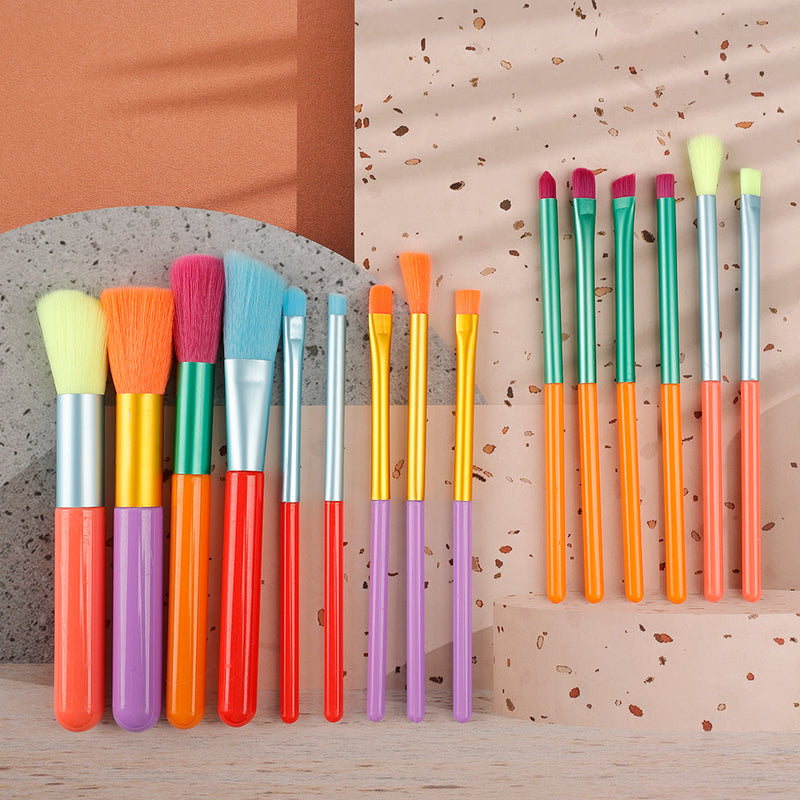 15-Piece Candy Gradient Makeup Brush Set