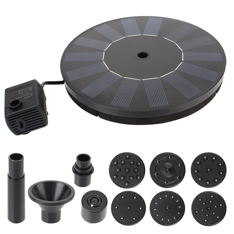 solar-powered floating fountain, view 2 - MRSLM