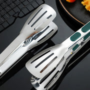 stainless steel non-slip food tongs, view 7 - MRSLM