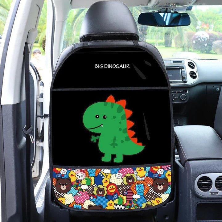 Protective Car Seat Back Cover for Kids - Cartoon Design