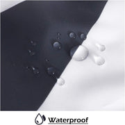 geometric print waterproof shower curtain, view 3 - MRSLM