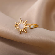 Adjustable opal sun ring, view 7 - MRSLM