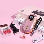 rose gold rechargeable nail drill, view 4 - MRSLM