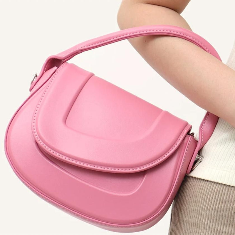 minimalist saddle shoulder bag, view 6 - MRSLM