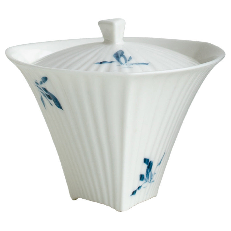 Orchid ceramic tea set, view 5 - MRSLM
