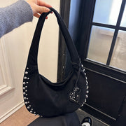plush underarm tote handbag, view 8 - MRSLM
