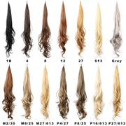 high ponytail long curly wig, view 4 - MRSLM