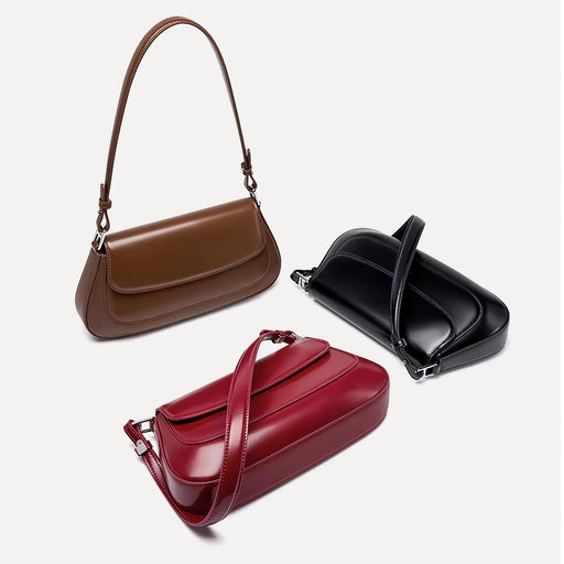 genuine cowhide leather vintage shoulder bag - MRSLM