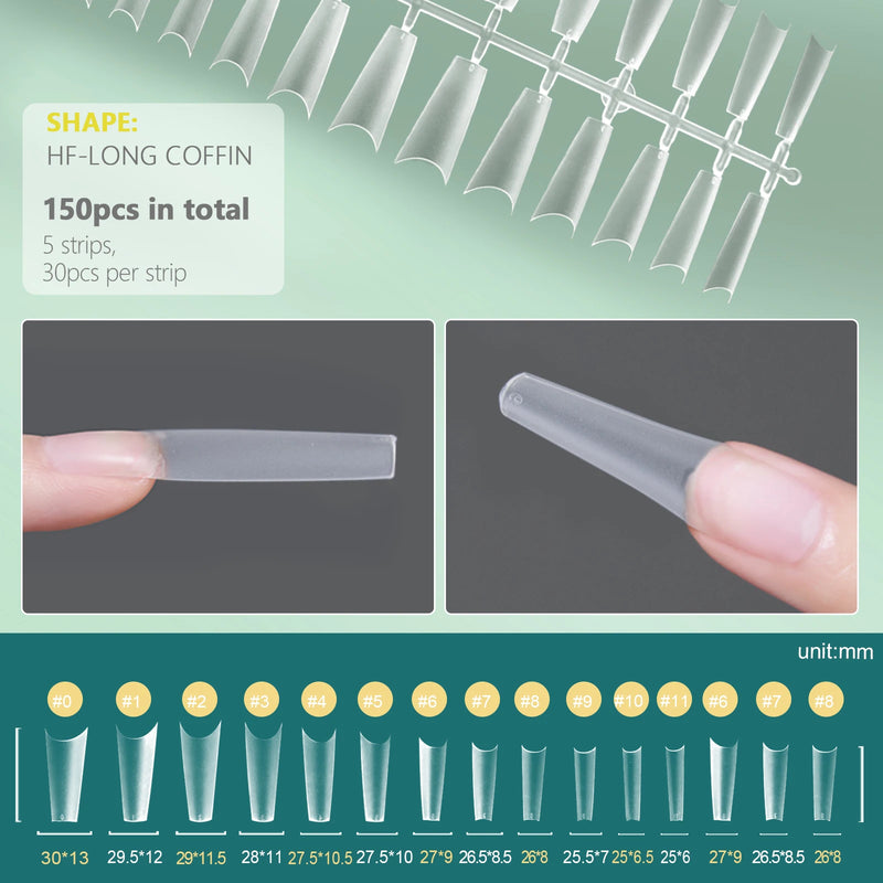 short half cover false nail tips, view 9 - MRSLM