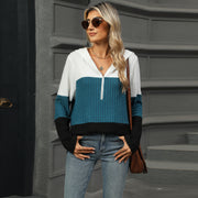 stitching zipper hooded top - MRSLM