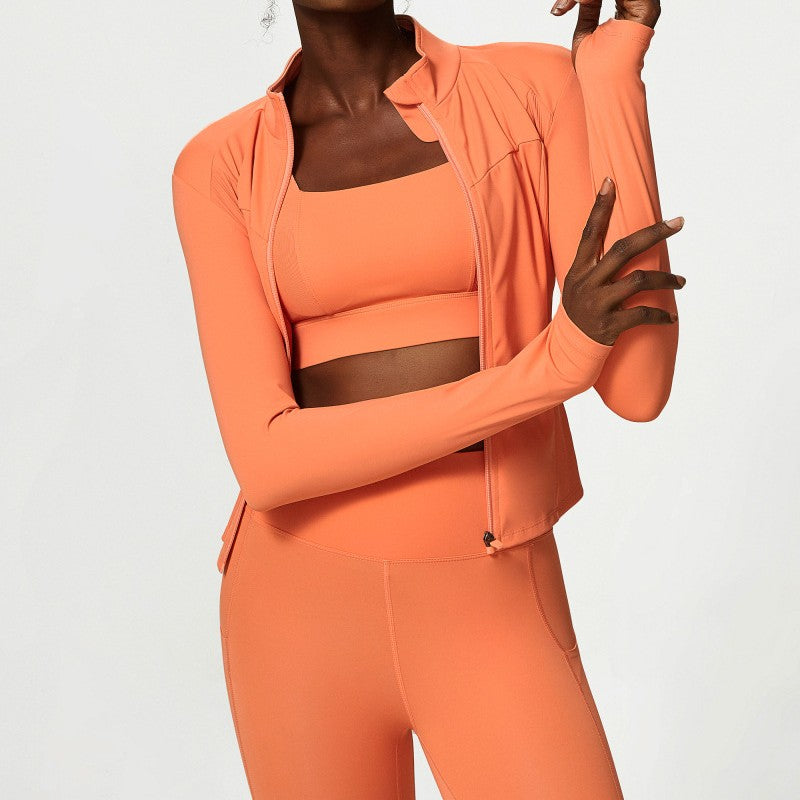 women's quick-dry long sleeve fitted top, view 4 - MRSLM