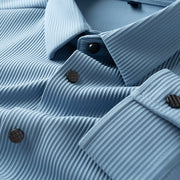 thin slim fit business casual shirt, view 8 - MRSLM