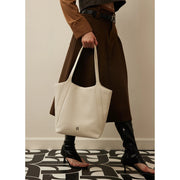 elegant large capacity leather shoulder bag, view 9 - MRSLM