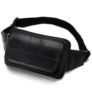 Men's cowhide crossbody waist bag, view 6 - MRSLM