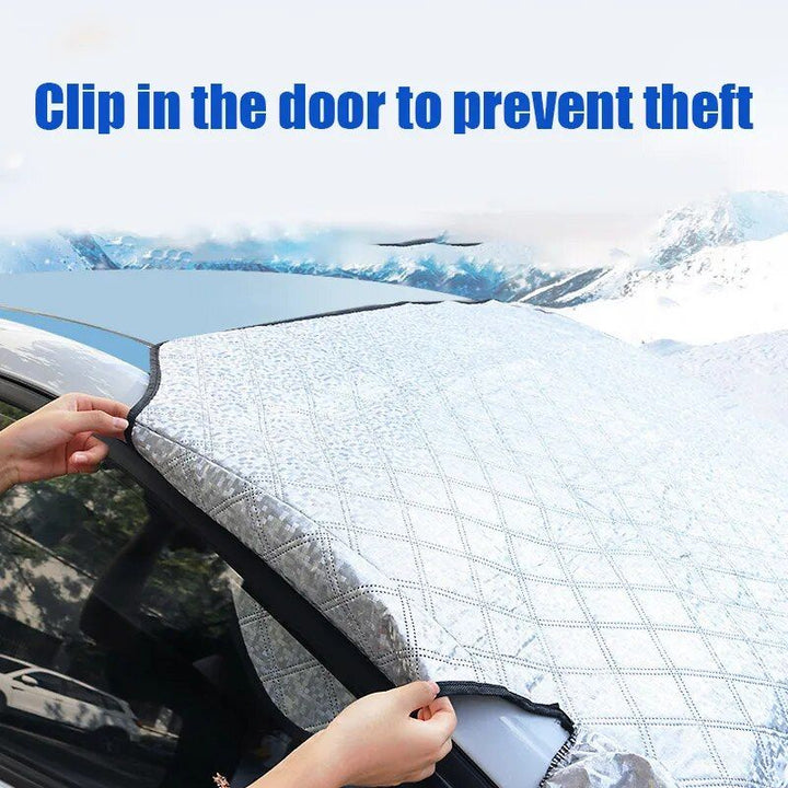 Multipurpose Magnetic Car Windshield Protector – Snow, Ice, and Sun Cover