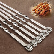 wide stainless steel barbecue skewers - MRSLM